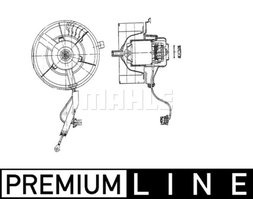 Ventilator, habitaclu AB 37 000P MAHLE