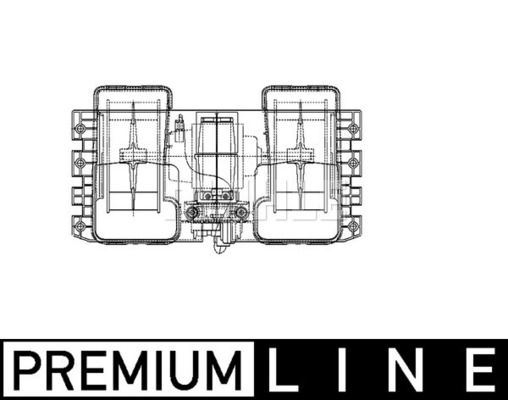 Ventilator, habitaclu AB 38 000P MAHLE
