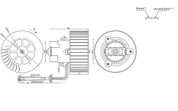Ventilator, habitaclu AB 6 000S MAHLE