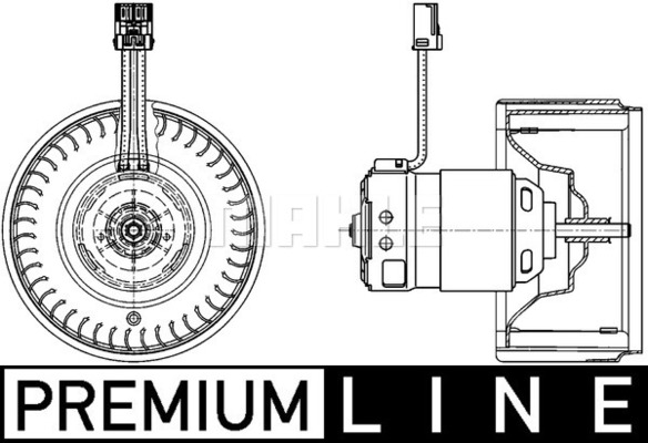 Ventilator, habitaclu AB 71 000P MAHLE