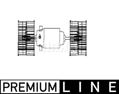 Ventilator, habitaclu AB 77 000P MAHLE