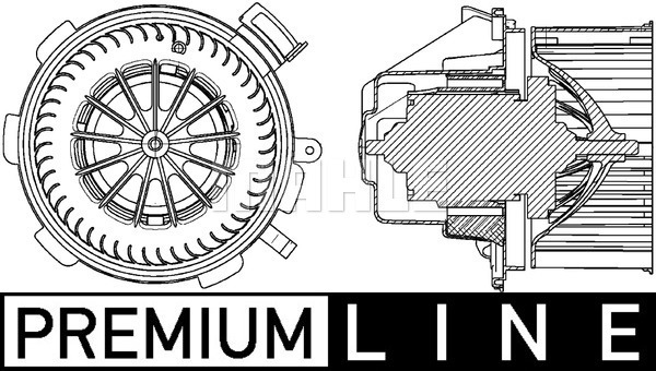 Ventilator, habitaclu AB 88 000P MAHLE