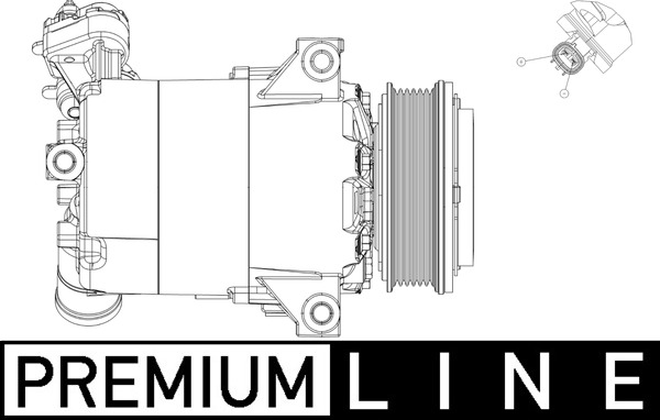 Compresor, climatizare ACP 556 000P MAHLE
