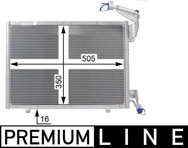 Condensator, climatizare AC 21 000P MAHLE