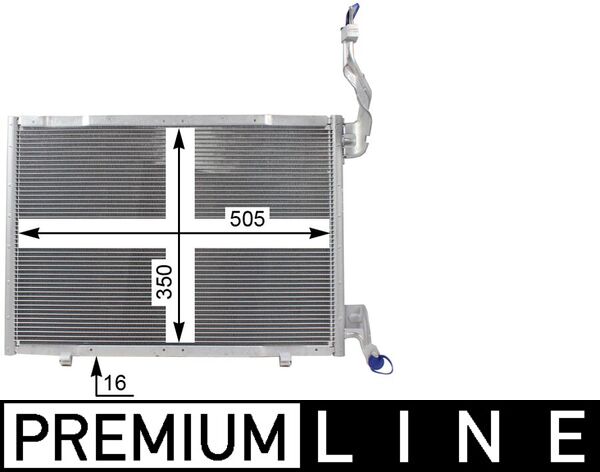 Condensator, climatizare AC 22 000P MAHLE