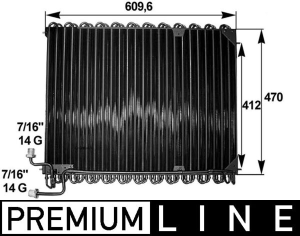Condensator, climatizare AC 285 000P MAHLE