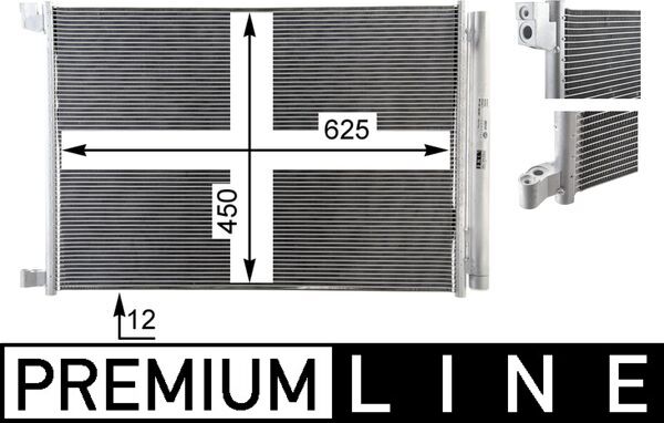 Condensator, climatizare AC 412 000P MAHLE