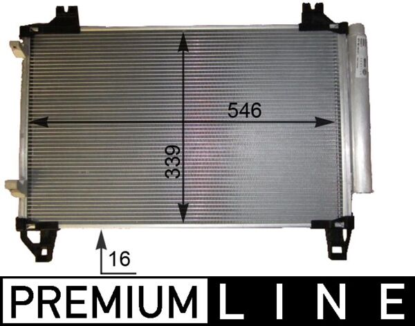 Condensator, climatizare AC 800 000P MAHLE