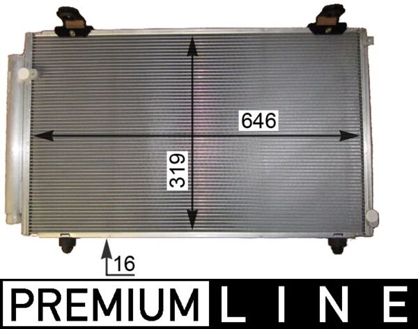 Condensator, climatizare AC 817 000P MAHLE