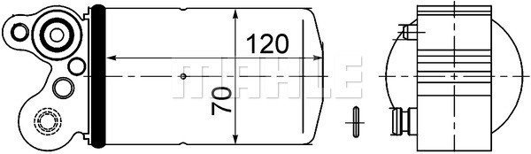 Uscator,aer conditionat AD 101 000S MAHLE