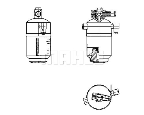 Uscator,aer conditionat AD 109 000S MAHLE