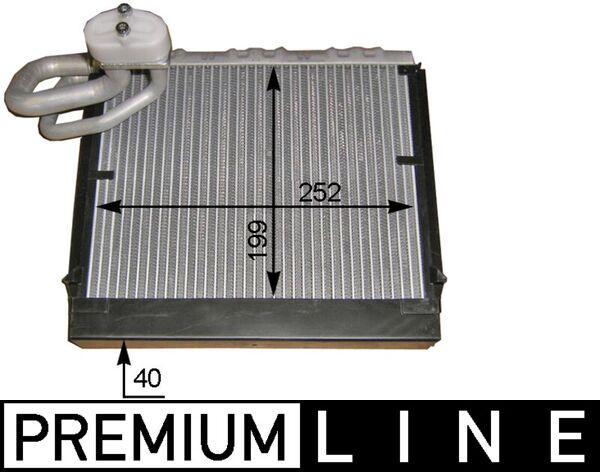 Evaporator, aer conditionat AE 106 000P MAHLE