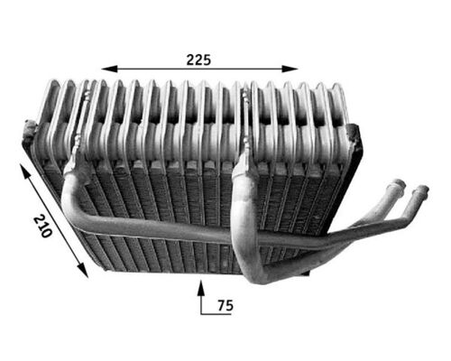Evaporator, aer conditionat AE 44 000S MAHLE