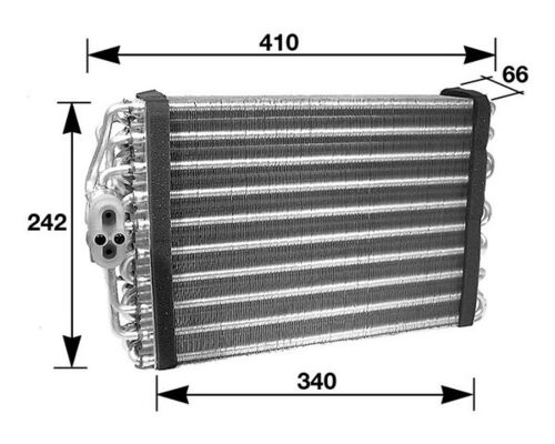 Evaporator, aer conditionat AE 46 000S MAHLE
