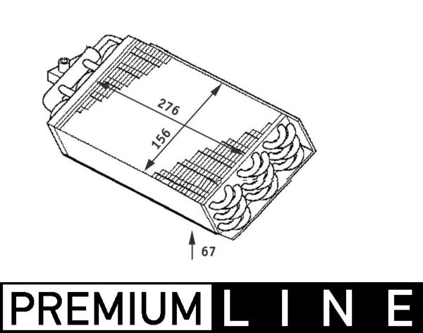 Evaporator, aer conditionat AE 64 000P MAHLE