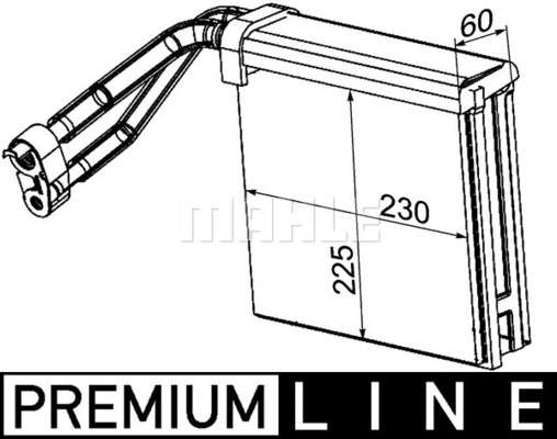 Evaporator,aer conditionat AE 95 000P MAHLE