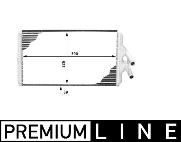 Schimbator caldura, incalzire habitaclu AH 120 000P MAHLE