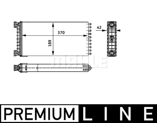 Schimbator caldura, incalzire habitaclu AH 130 000P MAHLE