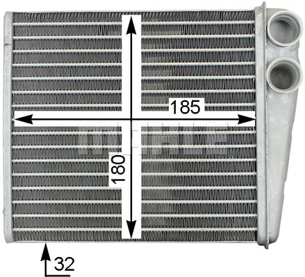 Schimbator caldura, incalzire habitaclu AH 208 000S MAHLE