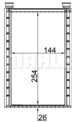 Schimbator caldura, incalzire habitaclu AH 224 000S MAHLE