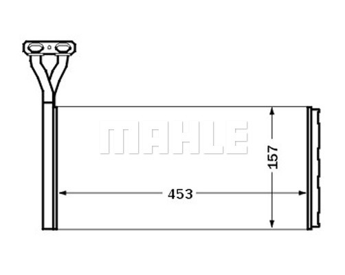 Schimbator caldura, incalzire habitaclu AH 46 000S MAHLE