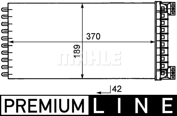 Schimbator caldura, incalzire habitaclu AH 50 000P MAHLE