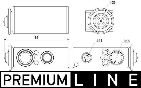 Supapa expansiune, clima AVE 18 000P MAHLE