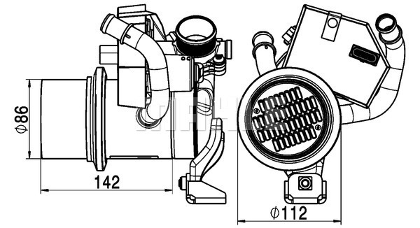 Radiator, recirculare gaze de esapament CE 5 000P MAHLE