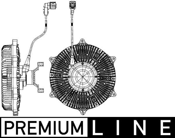 Cupla, ventilator radiator CFC 219 000P MAHLE