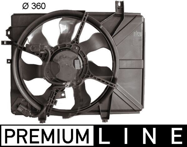 Ventilator, radiator CFF 225 000P MAHLE