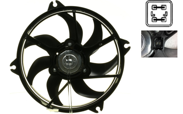 Ventilator, radiator CFF 318 000S MAHLE