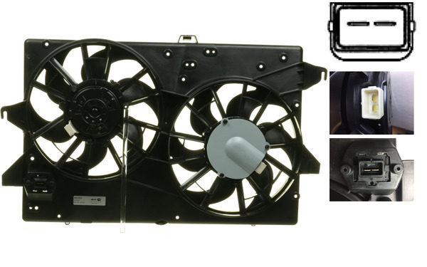 Ventilator, radiator CFF 319 000S MAHLE