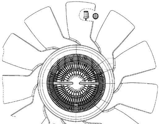 Ventilator, radiator CFF 497 000P MAHLE