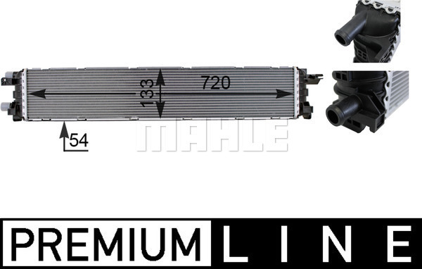 Radiator temperatura scazuta, intercooler CIR 13 000P MAHLE