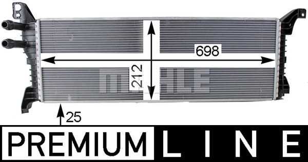 Radiator temperatura scazuta, intercooler CIR 9 000P MAHLE