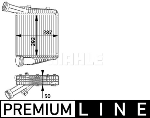 Intercooler, compresor CI 142 000P MAHLE