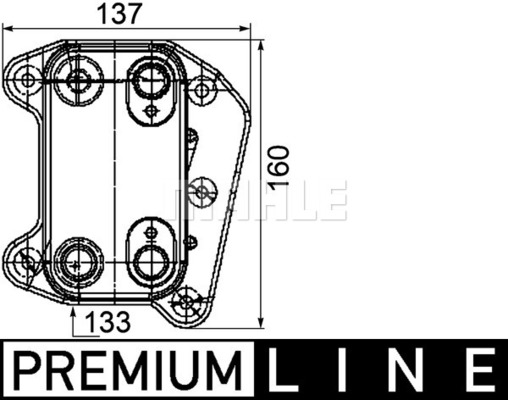 Radiator ulei, ulei motor CLC 104 000P MAHLE