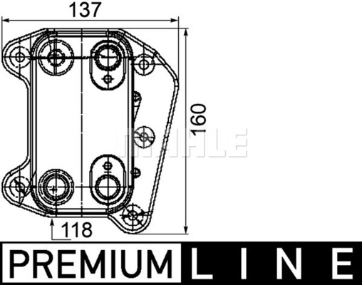 Radiator ulei, ulei motor CLC 105 000P MAHLE