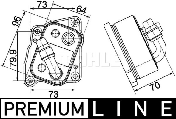 Radiator ulei, ulei motor CLC 107 000P MAHLE