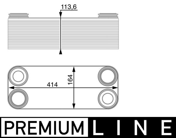 Radiator racire ulei, cutie de viteze automata CLC 14 000P MAHLE
