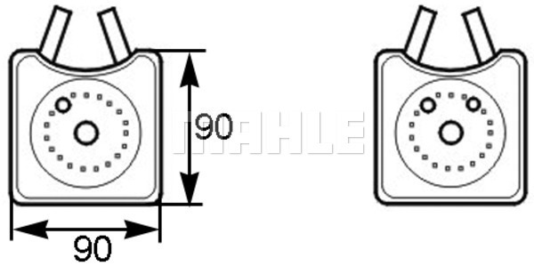 Radiator ulei, ulei motor CLC 161 000S MAHLE