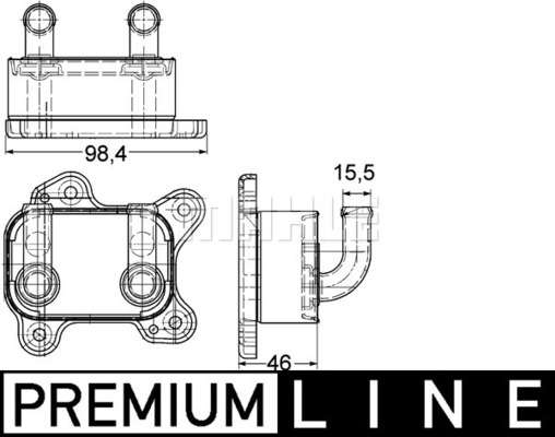 Radiator ulei, ulei motor CLC 168 000P MAHLE