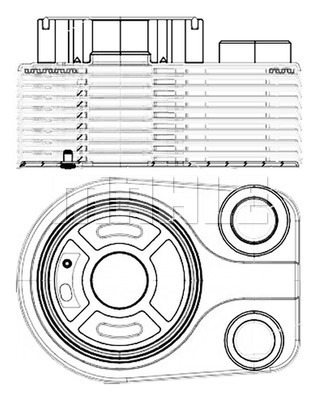 Radiator ulei, ulei motor CLC 196 000S MAHLE