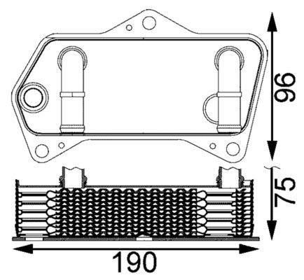 Radiator racire ulei, cutie de viteze automata CLC 202 000S MAHLE