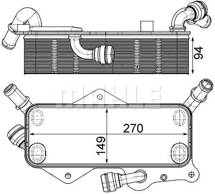 Radiator racire ulei, cutie de viteze automata CLC 218 000P MAHLE