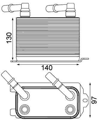 Radiator racire ulei, cutie de viteze automata CLC 228 000P MAHLE