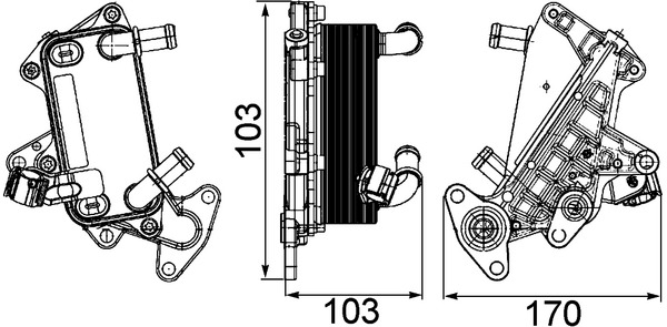 Radiator racire ulei, cutie de viteze automata CLC 25 000P MAHLE