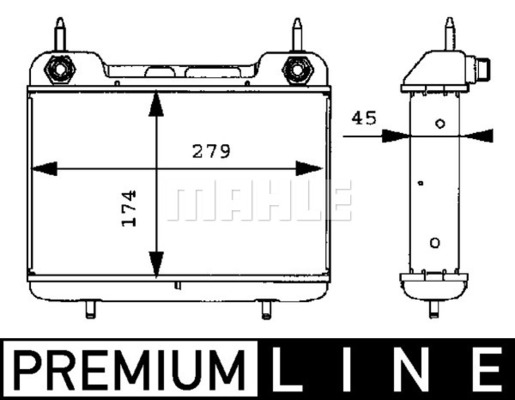 Radiator ulei, ulei motor CLC 27 000P MAHLE