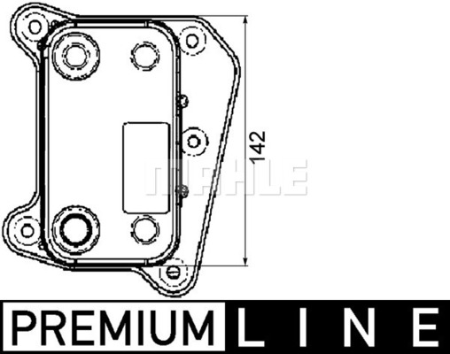 Radiator ulei, ulei motor CLC 38 000P MAHLE