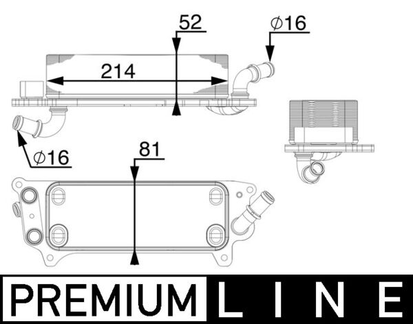 Radiator racire ulei, cutie de viteze automata CLC 77 000P MAHLE